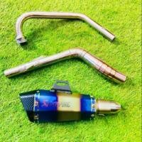 ราคา fgisjhushop ความคงทน คอท่อฟูล + ปลายท่อ Aka สีรุ้ง สำหรับ M-Slaz และ R15 ตัวเก่า (1731981682552374397)