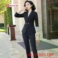 ราคา ชุดสูทผู้หญิง และกางเกง ลายทาง เสื้อมีปกและเสื้อไม่มีปก S,M,L,XL2XL,3XL,4XL,5XL (1729665980948711967)