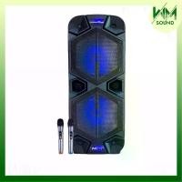 ราคา WM SOUND ตู้ลำโพงล้อลากเสียงดีเบสหนัก 15นิ้ว2ดอก รุ่น M-215B 400วัตต์ พร้อมไมค์ลอยคู่ ลำโพงคาราโอเกะบลูทูธ ไร้สาย Fanny (1730327030069823824)