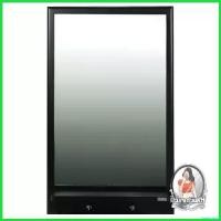 ราคา overbushop ปัจจุบัน อุปกรณ์จัดเก็บในห้องน้ำ อุปกรณ์ห้องน้ำ กระจกพร้อมชั้นวางของและขอแขวน MOYA HP-14 กรอบวัสดุผลิตจากไม้ยางพารา ซึ่งเป็นไม้ (1730479617492355441)