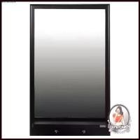 ราคา AnumanStore ความคงทน อุปกรณ์จัดเก็บในห้องน้ำ อุปกรณ์ห้องน้ำ กระจกพร้อมชั้นวางของและขอแขวน MOYA HP-14 กรอบวัสดุผลิตจากไม้ยางพารา ซึ่งเป็นไม้ (1730478867703630078)