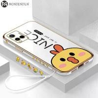 ราคา DHB003 (สายคล้องฟรี) เคส hp Vivo Y33T/Vivo Y21T vivo21t vivo33t เคส ลายไก่การ์ตูนน่ารัก ขอบเหลี่ยม (1729611153146088382)