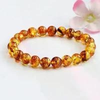 ราคา สร้อยข้อมืออำพัน เจียหยู ดอกทองอำพัน เครื่องประดับขี้ผึ้ง ถ่ายทอดสด HP 2033002 (1731978973067643600)