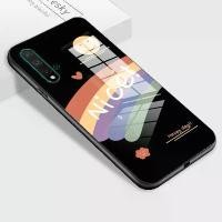 ราคา เคสสำหรับ HUAWEI Nova 5 Nova 5 Pro ฝาหลังกระจกนิรภัยเคลือบเงา กันกระแทก สีรุ้ง (1729680110806338181)