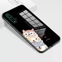 ราคา เคสสำหรับ HUAWEI Nova 5 Nova 5 Pro ฝาหลังกระจกนิรภัยเคลือบเงา กันกระแทก สัตว์ (1729669147122568126)