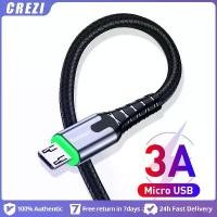 ราคา สายชาร์จ, สายเคเบิลข้อมูล, Essager, สาย Micro USB LED, 3A, การชาร์จอย่างรวดเร็ว, เข้ากันได้กับโทรศัพท์มือถือ Samsung, Xiaomi, LG, Vivo, Oppo, Android, สาย USB Micro, สายชาร์จโทรศัพท์มือถือ, สายชาร์จ (