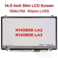 ราคา หน้าจอ LCD แล็ปท็อป, ใหม่, ขนาด 14.0", หมายเลขชิ้นส่วน N140BGE-LA2 LA3 LB2, เข้ากันได้กับ LP140WHU TLA1 TLB1 B140XTN02.6 B140XTN02.3, เหมาะสำหรับ Lenovo ThinkPad T430U, 40pin LVDS (1732006851800368199