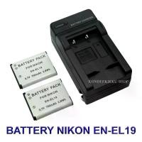 ราคา EN-EL19 \ ENEL19 แบตเตอรี่ \ แท่นชาร์จ \ แบตเตอรี่พร้อมแท่นชาร์จสำหรับกล้องนิคอน Battery \ Charger \ Battery and Charger For Nikon Coolpix S32,S100,S2500,S2600,S2700,S2800,S3100, (1730427595450387389)