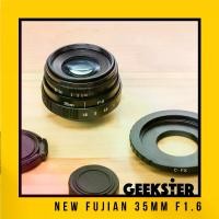 ราคา [พร้อมส่ง] NEW Fujian 35mm f1.6 ✨ สำหรับ Mirrorless ( FUJI / OLYMPUS / SONY / PANASONIC / CANON / NIKON ) ( เลนส์หลังละลาย เลนส์มือหมุน เลนส์ หน้าชัดหลังเบลอ เลนส์ละลายหลัง เลนส์ (1731467795571050385)