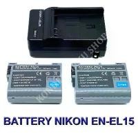 ราคา (Set 2+1)ENEL15 \\ EN-EL15\\ EN-EL15B Battery and Charger For Nikon D500,D600,D750,D800,D810,D850,D7500,Nikon1 V1,V1,Z6,Z7 COD (1732164950136357922)