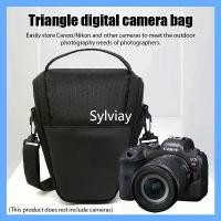 ราคา AA Nylon Triangle Black Camera Bag Waterproof Shoulder Camera Bag for Canon Nikon Sony Micro Single (1732203111377962558)