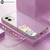 ราคา DH062 เคสโทรศัพท์สำหรับ Vivo Y01 VIVO Y01 เคส (สายคล้องฟรี) สุนัขการ์ตูนน่ารัก เคสลายขอบสี่เหลี่ยม (1729610394005113790)