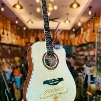 ราคา กีต้าร์โปร่ง คาราบาว ฉลองครบรอบ 40 ปี สีไม้เงา ทรง Dreadnought Cutaway 41 นิ้ว Carabao Anniversary 40 Years Acoustic Guitar (1732121797174724561)