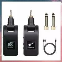 ราคา (XAV S)guitar Wireless System Audio Transmitter Receiver ระบบไร้สายแบบชาร์จ USB สําหรับกีตาร์ไฟฟ้าเบสติดตั้งง่ายใช้งานง่าย (1731335910628230505)