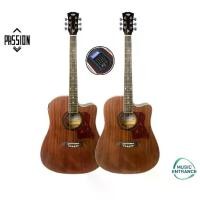 ราคา Passion PS-412C Acoustic Guitar Mahogany กีต้าร์โปร่ง โปร่งไฟฟ้า 41 นิ้ว ทรง D คอเว้า แถมฟรีกระเป๋ากีตาร์ ปิ๊ก คาโป้ (1729704884110657585)