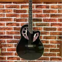 ราคา Gusta กีต้าร์โปร่งไฟฟ้า หลังเต่า Round Bowl Guitar รุ่น TG10E ฟรีปิ๊ก3อัน+ประแจ (1729730010625444655)