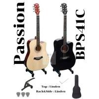 ราคา Passion กีต้าร์โปร่ง 41" Acoustic Guitar 41" รุ่น BPS-41C พร้อมกระเป๋า คาโป้ ปิ๊ก 3 อ้น ประแจ (1729633447360891695)