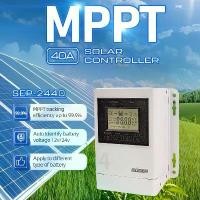 ราคา MPPT solar charger panel Solar Controller SEP2440 New 40A 12v 24v 48v คอนโทรลเลอร์ชาร์จพลังงานแสง เครื่องชาร์จพลังงานแสงอาทิตย์ (1732025589974731363)