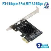 ราคา PCI-E Adapter 2 Port SATA 3.0 6Gbps Controller PCI Express X1 to SATA 3 Expansion Card Riser ASMedia 1061 (1731734816432162616)