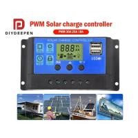 ราคา Solar charger โซล่าชาร์เจอร์ 30A 12V/24V เครื่องชาร์จแบตเตอรี่พลังงานแสงอาทิตย์ จอแสดงผล LCD Solar Panel Regulator 30A pwm เครื่องควบคุมการประจุ pwm pwm charge controler pwm sola (1729639589714692629)