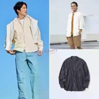 ราคา [Live ลดเหลือ 299.-] เสื้อคอจีน ใส่สบาย Uniqlo Stand Collar แท้ *งานตัดป้าย* (1732097456162112868)