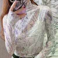 ราคา เสื้อชั้นฐานป้อง สไตล์ฤดูใบไม้ผลิและตะวันตก, เสื้อยืดแมทช์ภายในดาราอินเทอร์เน็ต, ลูกไม้, แขนยาวบาง, เสื้อผ้าไหมน้ำแข็ง uniqlo กันยูวี เสื้อ คอบัว ชุด คนอ้วน ใส่ น่ารัก เสื้อ (1731366965655799618)