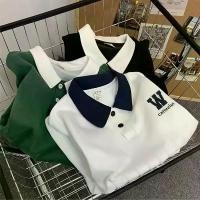 ราคา เสื้อโปโลแขนสั้น สไตล์วิทยาลัยปักลาย สไตล์อเมริกัน เสื้อยืดเยาวชน บล็อคสี ทรงหลวม ครึ่งแขน เหมาะสำหรับฤดูร้อน [COD] uniqlo jackets uniqlo jackets uniqlo jackets option วัยรุ่ (1731980254331373141)
