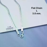 ราคา Discount สร้อยคอเงินแท้ 925 ลาย Flat Chain สร้อยแบน เก๋มากค่ะ 3 ขนาด ความยาว 16-30 นิ้ว มีใบรับประกันเงินแท้ กล่องและถุงผ้า (1731436939075749374)