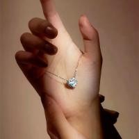 ราคา Discount LS สร้อยคอทองคำขาว 18k สร้อยคอแฟชั่น จี้หัวใจเงา สร้อยคอผู้หญิง สร้อยคอเงิน สร้อยคอคู่ เครื่องประดับ 831n (1731441852478162063)