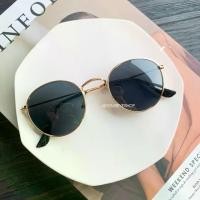 ราคา Discount แว่นกันแดด แว่นตากันแดดทรงหยดน้ำ Round Metal รุ่น 3447c (1732161517166037991)