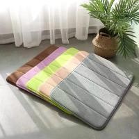 ราคา Discount พรมเช็ดเท้า ผ้าเช็ดเท้า 60x40 CM เมมโมรี่โฟม ดูดซับน้ำได้ดี พรมกันลื่น หนา 1.5-1.6 ซม. เป็นที่นิยม (1731710150481642502)