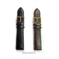 ราคา Discount สายนาฬิกาหนังวัวแท้ ลายจระเข้ ขนาด 18 mm. (1732119259346666691)