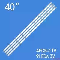 ราคา แบบพกพา หลอดแบล็คไลท์ทีวี SHARP 40 นิ้ว LED Backlight Sharp รุ่นที่ใช้ได้ LC-40LE265M LC-40LE265X LC-40LE275X A-HWCQ40D675 4แถว 9LED สินค้าใหม่ อะไหล่ทีวี (1731921090189167410)