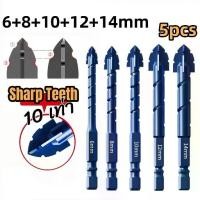 ราคา สว่านSHARP TEETHดอกสว่าน5pcs(6mm~14mm)ดอกสว่านเหล็ก ดอกสว่านเหล็ก ดอกสว่านคาไบค์ ดอกสว่านเจะปูน ดอกสว่านเจาะกระเบื้อง ดอ (1732208800862275374)