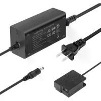 ราคา ชุดอะแดปเตอร์ไฟแบตเตอรี่ปลอม, DMW-AC10, DMW-AC8, DMW-DCC8, แบตเตอรี่ DMW-BLC12, เข้ากันได้กับกล้อง Panasonic Lumix DMC-GH2, G5, G6, G7, G80, G81, G85, G5X, GX8, FZ200, FZ300, FZ1 (1731975856724149692)