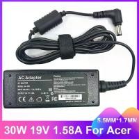 ราคา อะแดปเตอร์ไฟ AC, 19V 1.58A, 30W, 5.5*1.7mm, สำหรับ ACER Aspire One D255, D255E, D260, ZG5, ZA3, KAV60, NAV50T, D250, D150, 1810T, 1410 (1732303200941672566)