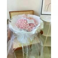 ราคา COD ช่อเปล่า ขนาด 50x50 cm. (ไม่มีดอกไม้)ใส่ได้ 40-50 ดอก ช่อดอกไม้ยักษ์ วาเลนไทน์ ทรงกลม ผ้าโปร่ง ใหญ่อลัง หรูหรา (1731694577204561373)