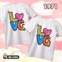 ราคา เสื้อยืดวาเลนไทน์ เสื้อคู่รัก เสื้อครอบครัว ลายน่ารักๆ วาเลนไทน์ รุ่น Basic รหัส 1971 (1729986821171546844)