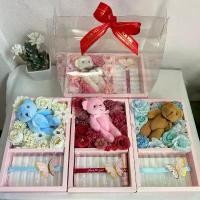 ราคา กล่องของขวัญ วาเลนไทน์ กล่องหมีน่ารัก ใส่แบงค์ 8ใบ พร้อมกล่องใสหูหิ้ว (1731750637962431246)