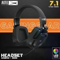 ราคา Headphones Altec lansing Headset ALGH9605 ระบบเสียง7.1 เสมือนจริง แบบรอบทิศทาง หูฟังครอบแบบเต็มศรีษะ ด้านข้างมีไฟที่โลโก้ สีสันสวยงาม ตัดเสียงรบกวนด้านนอกได้ดี (1729548762967607327)