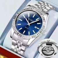 ราคา นาฬิกากลไกอัตโนมัติสำหรับผู้ชาย ของแท้ กันน้ำ เรืองแสง ปฏิทิน ดีไซน์เรียบง่าย นาฬิกาข้อมือผู้ชายธุรกิจระดับไฮเอนด์ นาฬิกา ข้อ มือ พระนคร บอยด์ premium watch seiko 5 (1732028850498339988)