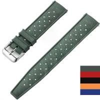 ราคา สายนาฬิกา FKM สไตล์ชนบทคลาสสิก สำหรับ Oris, Seiko, Citizen และสายนาฬิกา Tropic อื่นๆ สร้อยข้อมือสายรัดข้อมือ เหมาะสำหรับขนาดข้อมือ 18 มม. 20 มม. และ 22 มม. (1731854736573761472)