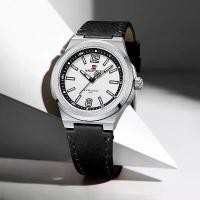 ราคา นาฬิกาข้อมือผู้ชายหนังควอทซ์คลาสสิค NAVIFORCE นาฬิกาสปอร์ตลำลอง กันน้ำ 30m การเคลื่อนไหว Seiko NF9233 เหมาะสำหรับผู้ชาย (1732182857941091673)