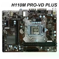 ราคา เมนบอร์ด MSI H110M PRO-VD PLUS, LGA 1151 Intel, USB3.1, 4xSATAIII, 32GB DDR4, Micro ATX, VGA, DVI, ใหม่ (1731932772126524487)