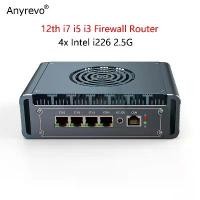 ราคา พัดลมมินิพีซี, รุ่นที่ 12, Pfsense Firewall, Intel Core i3-1215U, i5-1235U, i7-1265U, 4x i226-V, LAN 2.5G, โปรเซสเซอร์ 10 คอร์, สูงสุด 4.8GHz, pfSense OPNsense (1731712390795854959)