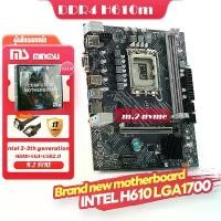 ราคา MINGSU H610M DDR4 LGA1700 new computer motherboard m.2 nvme supports Intel 12th generation i3th generation i7-12700k i7-13700kf (1729733982338780099)