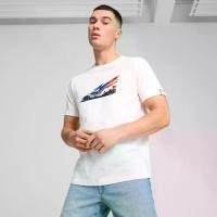 ราคา PUMA BMW M Motorsport Car เสื้อยืด คอกลม ผู้ชาย ลายกราฟิก สีขาว - 62746702 (1731160479521605899)