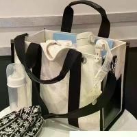 ราคา กระเป๋าแม่, สไตล์เกาหลีเรียบง่าย, ความจุมาก, กระเป๋าสะพายมือถือ, กระเป๋าสะพายไหล่, กลางแจ้ง, กันน้ำ, วัสดุผ้าใบ, เหมาะสำหรับผ้าอ้อม, แม่และลูกน้อย, กระเป๋า longchamp mini ของ แท้ puma (173183777595166