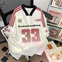 ราคา เสื้อเจอร์ซีย์แขนสั้น สไตล์อเมริกัน เบอร์ 33 ใหม่สำหรับฤดูร้อน 2568 เสื้อสไตล์เรียบง่าย แห้งเร็ว ระบายอากาศได้ดี เหมาะสำหรับเล่นกีฬาและชุดลำลอง umbro เสื้อ บอล ไอซ์ portugal j (1731774125831783849)