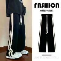 ราคา กางเกงลำลอง, ตรง, สำหรับผู้ชาย, ฤดูใบไม้ผลิและฤดูร้อน, แถบข้าง, บล็อกสีดำและสีขาว, แบรนด์อินเทรนด์สไตล์อเมริกัน, พาด, ทรงหลวม, กางเกงวอร์มกีฬา กางเกง puma palermo แต่ง ตัว ผู้ ชาย (1732074051646031459